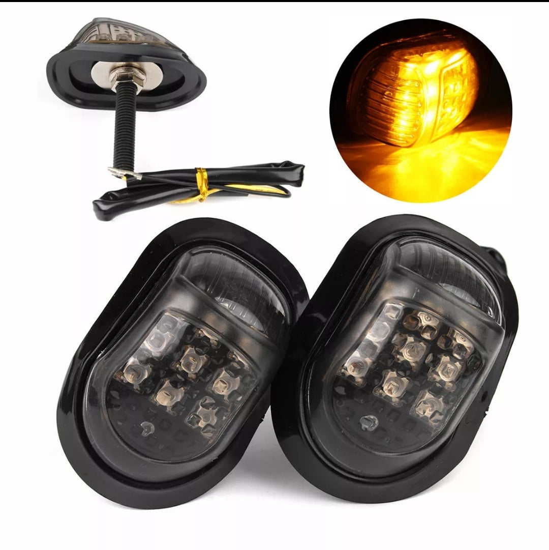 Motorcycle Body Indicator 12v 9 LED Shoe Design TECHNO KHAN STORE