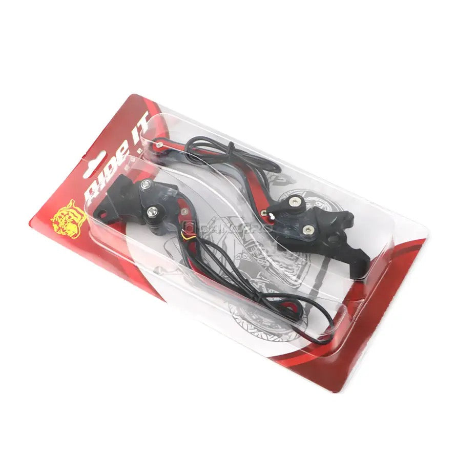 Motorcycle Brake Clutch Levers with LED Light Turning Signal Lever For R15 For KTM Accessories