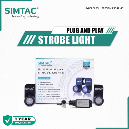 SIMTAC STROBE LIGHTS KIT | FOR BIKES | STB