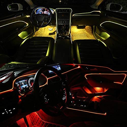 Universal 10 in 1 RGB LED with 8M Car Interior Decor Fiber Optic