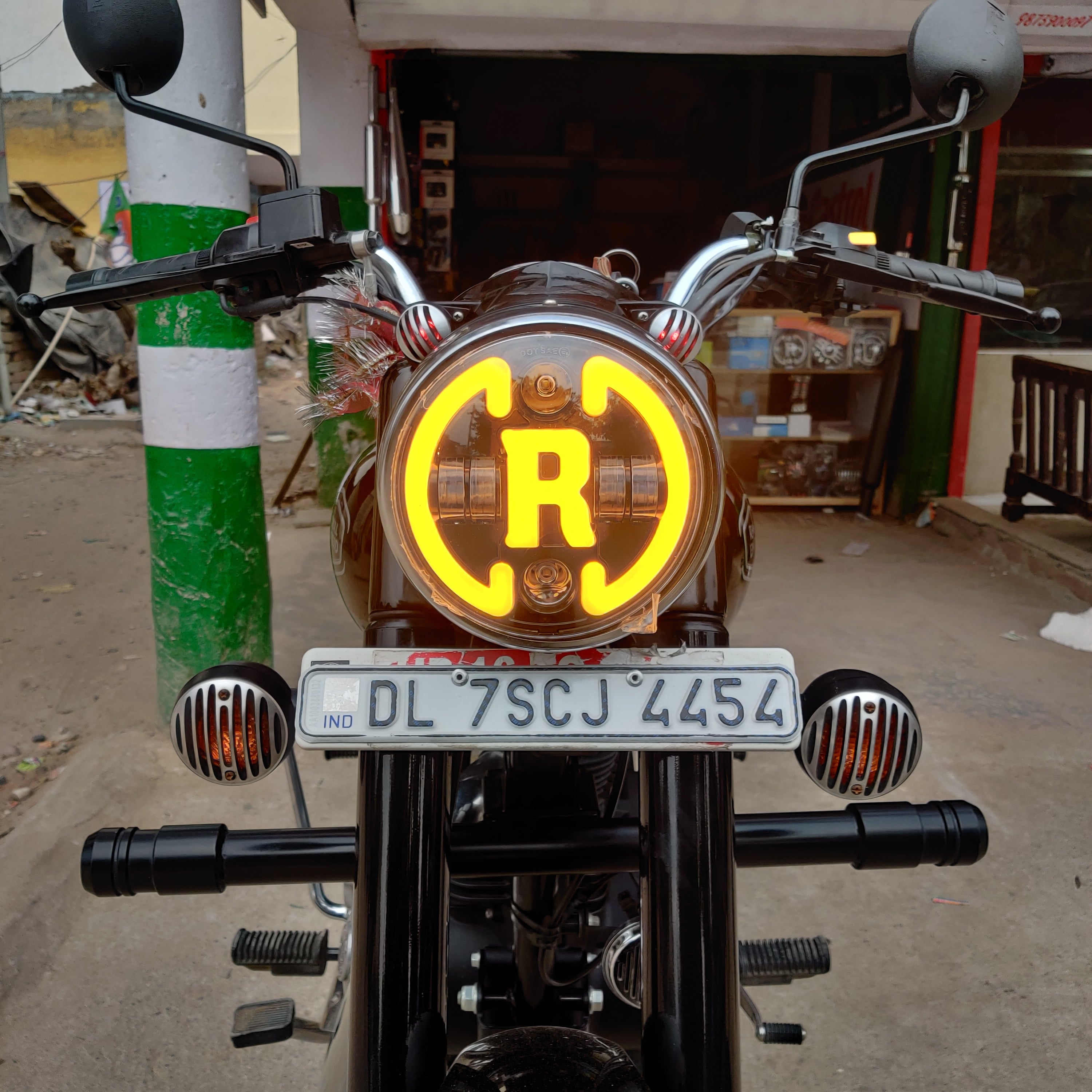 Dhe Best Royal Enfield Script Logo (Bullet) Bike Metal, 58% OFF
