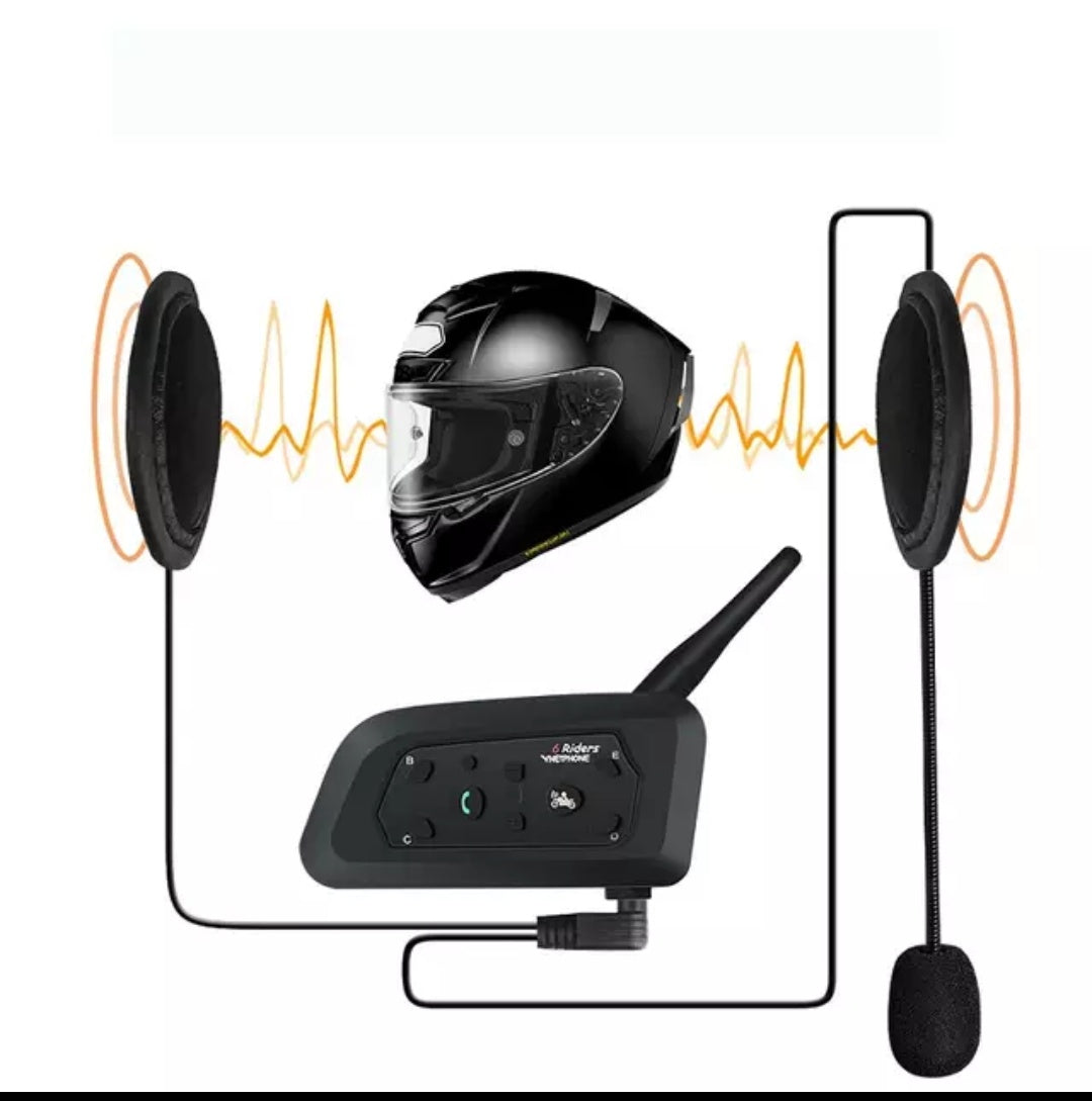 Vnetphone v6 1200m Motorcycle Helmet intercom TECHNO KHAN STORE